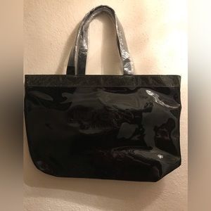Jimmy Choo Black vinyl tote